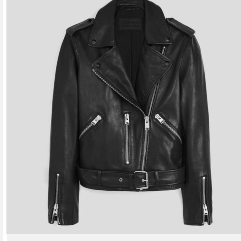 All saints balfern leather jacket